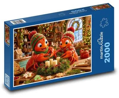 Obrázok produktu pre Puzzle 2000 Langusty tvoria veniec - martinpuzzle