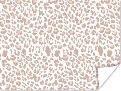 Produktbild von MuchoWow® Poster Panther Druck - Pastell - Weiß 120x90 cm - Wandbild