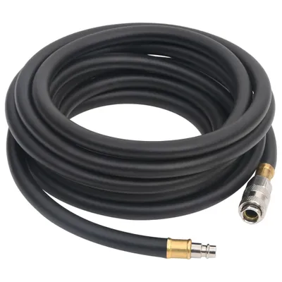 Produktbild von vidaXL Hybrid-Luftschlauch Schwarz 0,6" 10 m Gummi und PVC