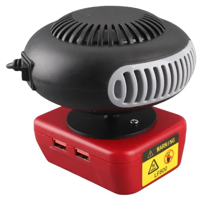Obrázok produktu pre Batériové kúrenie, vhodné pre 48-11-1835, 200 W, 2 rýchlosti, otočné o 360 stupňov, bezdrôtové priestory s USB výstupnými konektormi