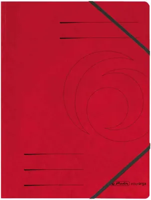 Image de herlitz 11387172 Pince d'angle easyorga A4 carton rouge