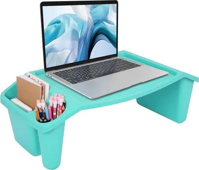 Immagine prodotto di Letto multifunzionale blu con portatablet e vani portaoggetti