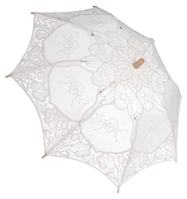 Productafbeelding van Spitzenparaplu Lady - Elegante paraplu voor bruiloften, geschikt voor evenementen en fotografie