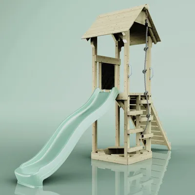 Produktbild von OutdoorToys Spielturm Lillehammer aus Holz in Grün
