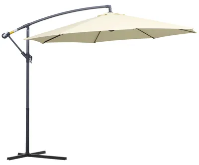 Immagine prodotto di Ombrellone Decentrato da Giardino in Alluminio 3M con Protezione UV Beige