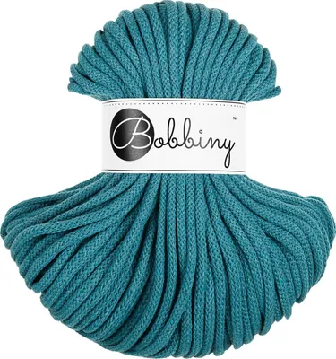 Zdjęcie produktu dla Bobbiny Premium 5 mm 50 m Teal Sznurek