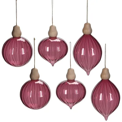 Image de Décorations de Noël en verre de 14 cm pour le sapin de Noël