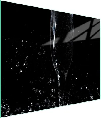 Produktbild von Hygienisches Schneidebrett aus gehärtetem Glas 52 x 30 cm mit Wein Motiv