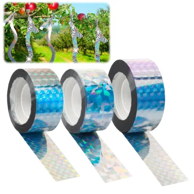 Imagen del producto de Cintas reflectantes para disuadir a las palomas, paquete de 3 unidades, 80 metros x 2,4 cm, para balcones y jardines