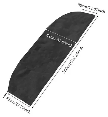Produktbild von Parasollabdeckung - Schutzhülle für Ampelschirm - Wasserdicht - Polyester - Für Garten und Terrasse - 280 cm