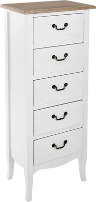 Image de Chiffonnier "chrysa" weiß 5 schubladen  - Atmosphera créateur d'intérieur