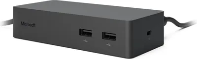 Produktbild von Microsoft Surface Dock 2, Microsoft, Surface Pro (5th Gen) Surface Pro (5th Gen) with LTE Advanced Surface Laptop (1st Gen) Surface Pro..., Microsoft Oberflächenstecker, Schwarz