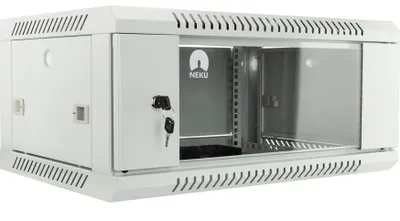 Obrázek produktu pro RACK skříň závěsná NEKU TS 19" 4U 450mm, sv. šedá, k samosestavení