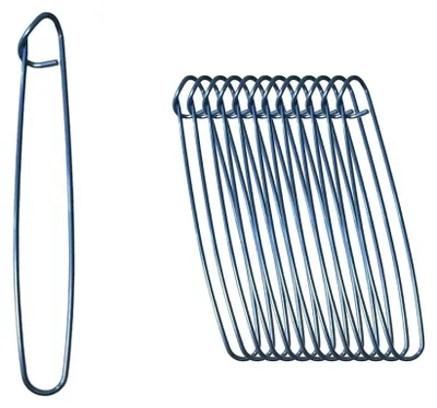 Image de Épingles de Sécurité Décoratives, Grandes Épingles Colorées pour Mode et Accessoires - 12 pièces Bleues