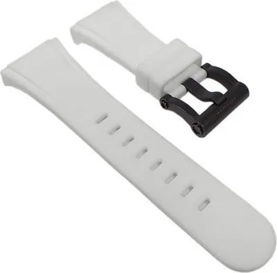 Produktbild von TW STEEL Ersatzband Silikon weiß mit Titanschließe für CE5003