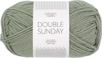 Produktbild von Sandnes Double Sunday 50g 8521 støvet lys grønn
