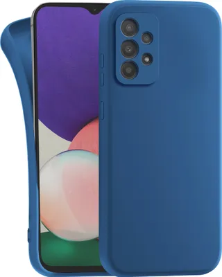Produktbild von MyGadget Silikon Hülle Kompatibel mit Samsung Galaxy A73 5G - robuste Schutzhülle TPU Case Slim Silikonhülle - Back Cover Kratzfest Handyhülle - Matt Dunkelblau
