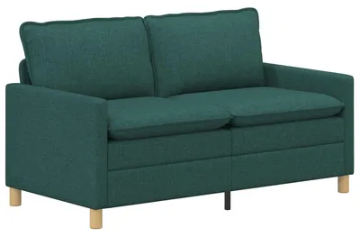 Image de Canapé vidaXL vert foncé 156 x 81 x 87,5 cm en tissu