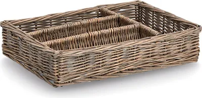 Obrázek produktu pro Proutěný organizér na příbory, 35 x 25 x 7 cm