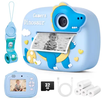 Zdjęcie produktu dla Aparat dla dzieci - Druk natychmiastowy - 48 MP - 1080p HD - Cyfrowy aparat fotograficzny dla dzieci