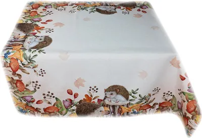 Produktbild von Tischdecke Tischläufer Druck Igel Herbst 85 x 85 cm