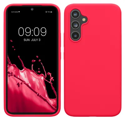 Produktbild von kwmobile Handyhülle für Samsung Galaxy A54 5G Hülle - Case Silikon - Kabelloses Laden - Schutzhülle Cover in Neon Pink