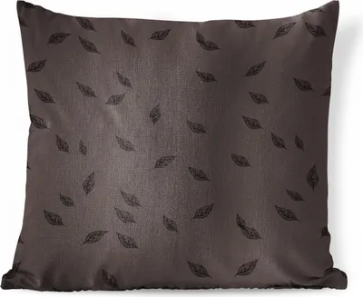Produktbild von MuchoWow® Zierkissen Sofakissen Wohnzimmer Dekokissen 60x60 cm Muster - Laub - Braun - Sitzfläche - Foto Polster
