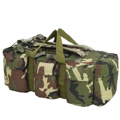 Zdjęcie produktu dla vidaXL Torba wojskowa 3 w 1 w stylu wojskowym 45 L kamuflażu
