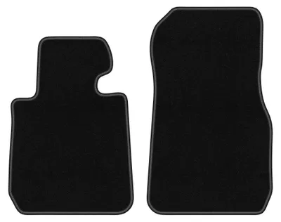 Image de Tapis avant en moquette pour BMW 3 F30 2011-2018 (berline) – 2 pièces, noirs, sur mesure – Wielganizator BASIC