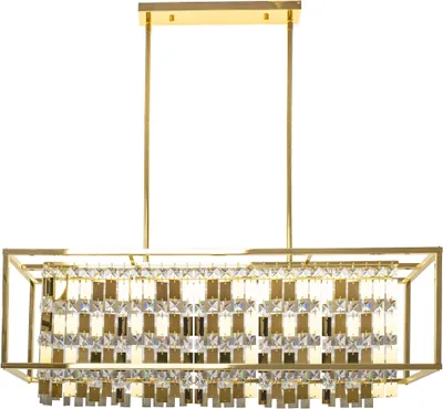 Zdjęcie produktu dla Lampa Kryształowa Wisząca App1113-4Cp Złota
