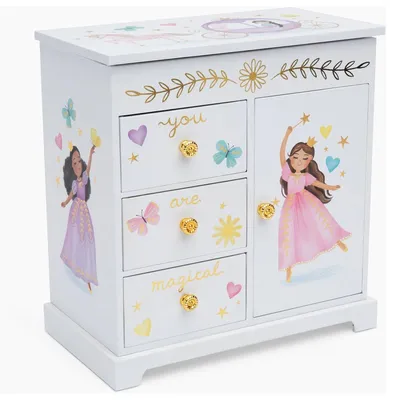 Image de Boîte à bijoux musicale Giggle and Honey Princesse - Boîte à bijoux avec ballerine
