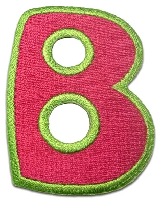 Produktbild von Buchstabe B - 6.3x4.6cm: Alphabet Buchstaben Einzeln Auswählbar - Aufnäher, Bügelbild, Aufbügler, Applikationen, Patches, Flicken, Zum Aufbügeln
