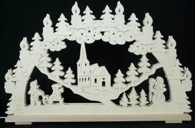 Produktbild von Original Erzgebirgischer Marken Schwibbogen Lichterbogen 70 x 43 cm S70-0_33