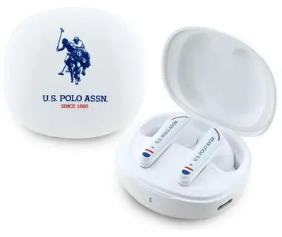 Produktbild von US Polo Assn DH Logo - TWS-Kopfhörer + Ladeetui (weiß)