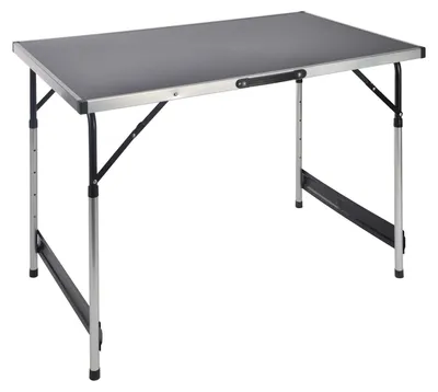 Image de Table de camping en aluminium, réglable en hauteur, dimensions 100x60 cm