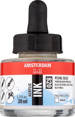 Immagine prodotto di Amsterdam Flacone di inchiostro acrilico 30 ml blu perla 820