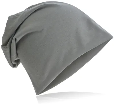 Produktbild von Beanie Muetze Unifarbe Grau