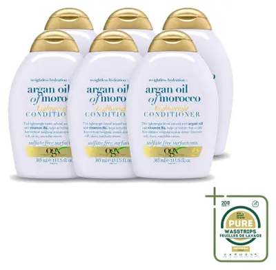 Produktbild von 6 x OGX Argan Oil of Morocco Conditioner - Leichtgewichtig - 385 ml - Vorratspackung - 6 Stücke