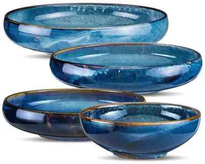 Produktbild von VERLO DEEP BLUE Salatschalen-Set, 4-teilig, Porzellan, Kobaltblau