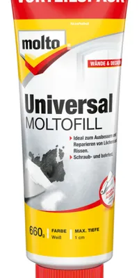 Produktbild von Molto Universal Moltofill Weiß 660g Vorteilspack Fertigspachtel