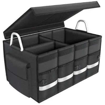 Produktbild von Kofferraum Organizer faltbar 55L mit Deckel Oxford 600D Auto Organizer Tasche!