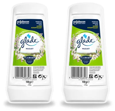Produktbild von 2 x Glade Gel Lufterfrischer - Maiglöckchen - 150 g - Vorteilspackung - 2 Stücke