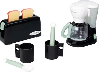 Produktbild von Smoby Tefal Spielzeug Frühstücksset - Küchenzubehör 6-teilig schwarz
