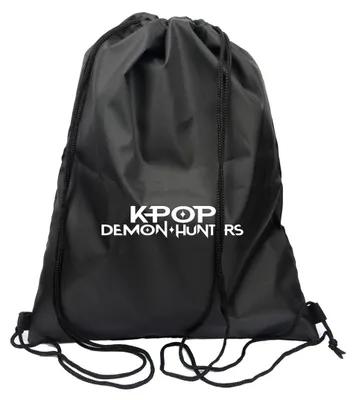 Produktbild von Turnbeutel Kinder Mädchen KPOP Demon Hunters Huntrix Sportbeutel Schwarz