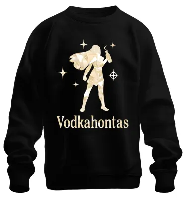 Immagine prodotto di Vodkahontas Funny Girls Night Out JGA Cocktail Party Saying Donna Unisex Felpa Pullover, Nero, L