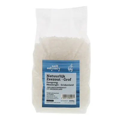 Produktbild von Salt Odyssey – Reines Meersalz aus Messolonghi (Grob) – 1kg