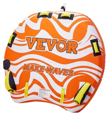 Zdjęcie produktu dla VEVOR Fun Tube Set do pływania łódką, nadmuchiwana łódź holownicza dla 1-2 osób z płetwami, podwójnie szytym nylonowym pokrowcem i wyściełanymi uchwytami