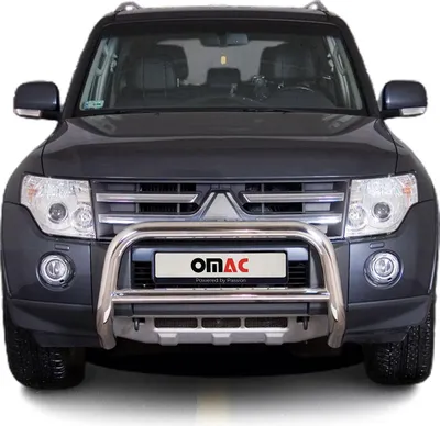 Obrázok produktu pre Ochranná lišta predného nárazníka forubishi Pajero 2007-2014 ABE steel silver