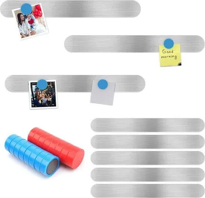 Obrázok produktu pre Magnetická tabuľa z kovu do kuchyne a kancelárie – 8 kusov