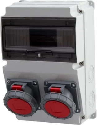 Produktbild von IP65 Stromverteiler Wandverteiler Steckdosen verdrahtet Modulen Anzahl -10 CEE 1x16A 1x32A F3.0320